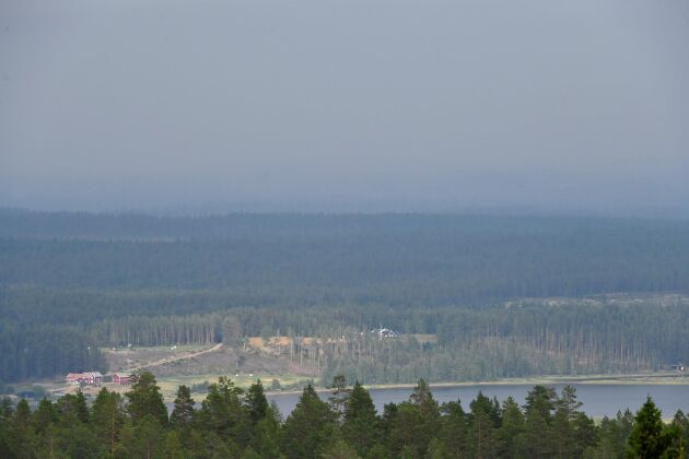  Skogsbranden i Älvdalen i Dalarna är under kontroll och nu inleds eftersläckningsarbetet. Arkivbild.