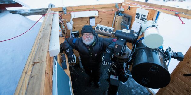 Ulf har ett observatorium – ser vår granngalax från friggeboden