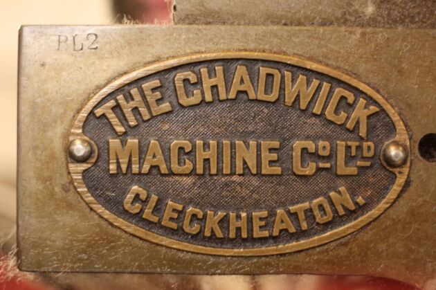  Kardverket är tillverkat av brittiska Chadwick Machine Co Ltd i textilstaden Cleckheaton. Foto: Privat
