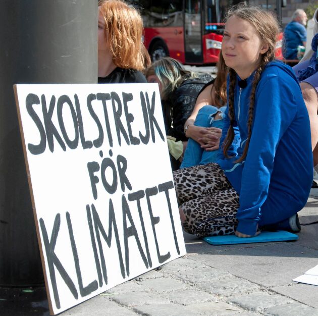  Under parollen ”Fridays for future” demonstrerar varje vecka Greta Thunberg, och människor världen över, för klimatfrågans framtid.