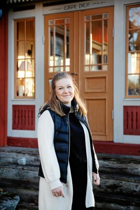  Kristin Halvarsson, 27 år, köpte sin gård för fyra år sedan och driver den på egen hand.
