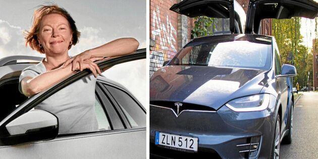 Så är det köra Teslas nya lyxbil Model X 100D