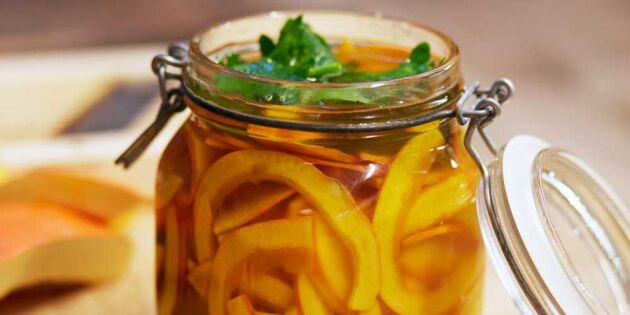 Piffa perfekt med picklad pumpa – supersnabbt recept