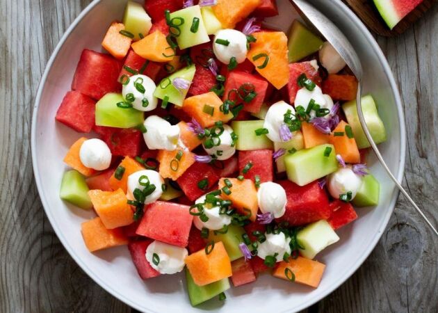 God melonsallad för varma dagar – som alla gillar