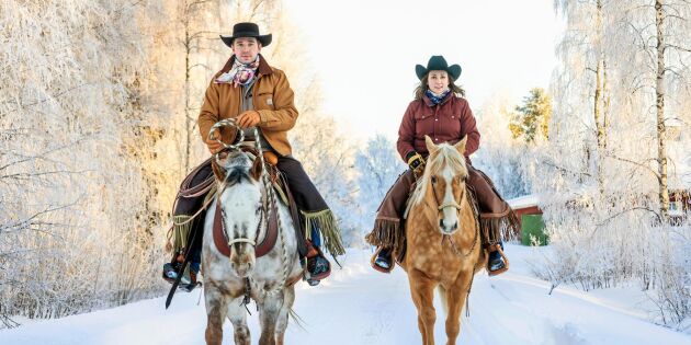 Tim och Lisa lever ranchliv i norr: "Intresset för hästar förde oss samman"