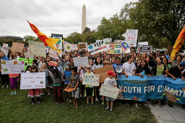  Klimatstrejk i Washington DC. 