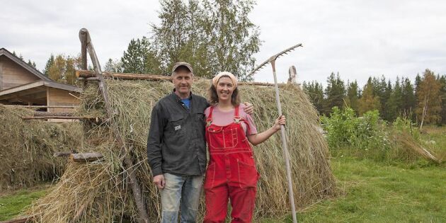 Lämnade akademikerlivet – njuter av att driva självhushåll i Lappland