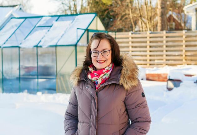  I Tatiana Henrikssons växthus blir det ny inredning som ska testas till våren.