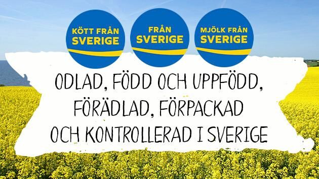  Från Sverige-märkningen visar en massa bra saker.