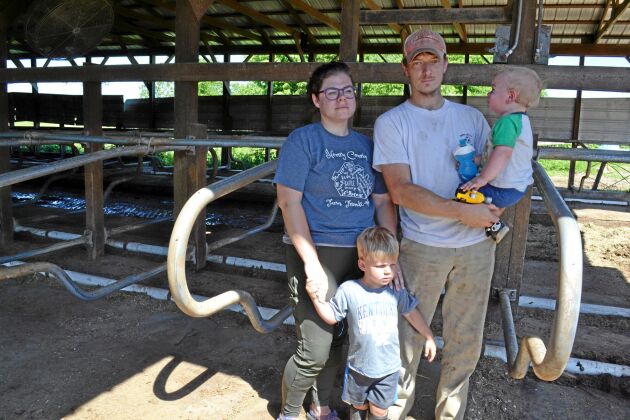  Familjen Coombs i Kentucky tvingas lägga ner sin produktion. Den mättade marknaden har lett till att ingen vill köpa deras mjölk. Foto: Maria Törner