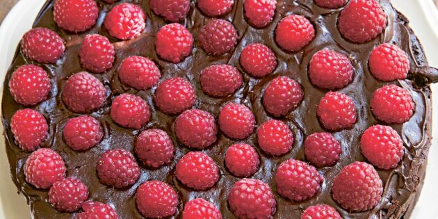 Raspberry pudding cake – vanvettigt god!