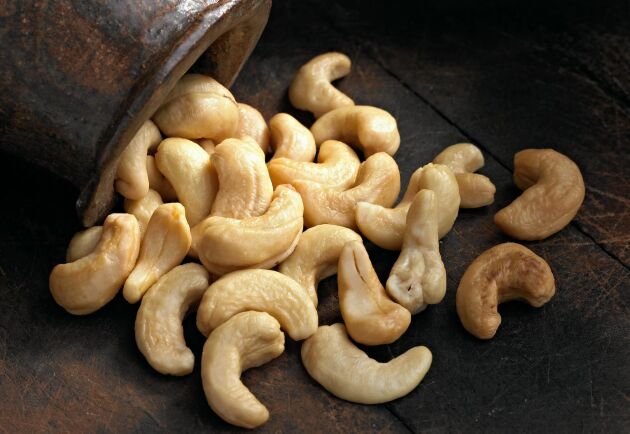  Importen av cashewnötter har ökat nära 60 gånger.